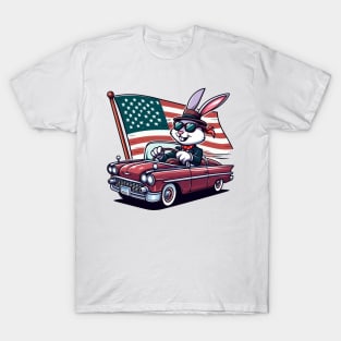 A Whimsical Tribute to American Culture in Cartoon Style T-Shirt T-Shirt